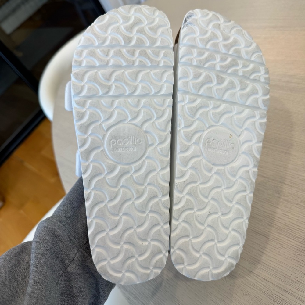 Birkenstock Papillio Arizona Flex Platform White Sandals 40 - Picture 12 of 12